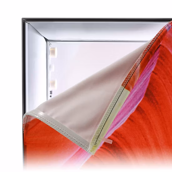 Textil de sublimación retroiluminado sin arrugas, 100 % reciclable, sin PVC