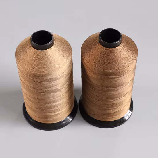 Hilo de coser recubierto de PTFE de fibra de vidrio resistente a altas temperaturas