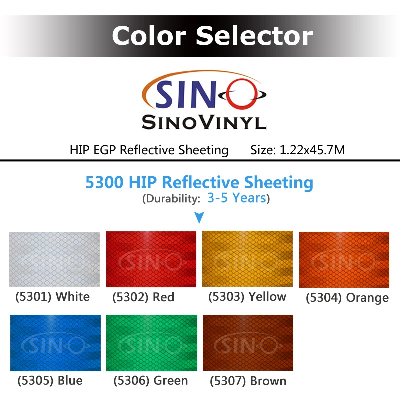 SINOVINYL Engineering Grade Honeycomb Reflective Tape Vinyl Film Material HIP EGP Reflective Sheeting